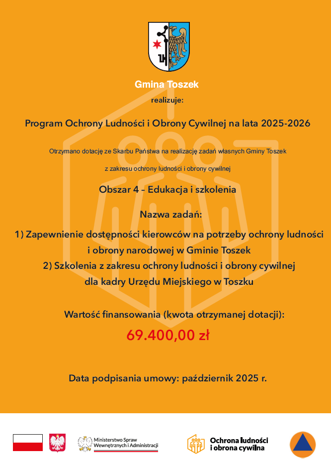 Plakat informacyjny Plakat promujący